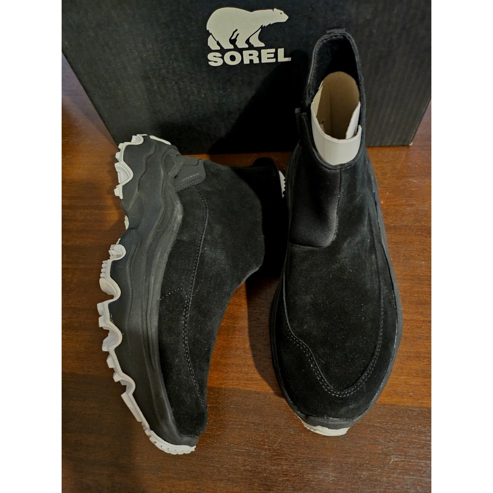 Womens Sorel‎ Kinetic Breakthru Acadia Size 8.5 Leather Ankle Waterproof Boots